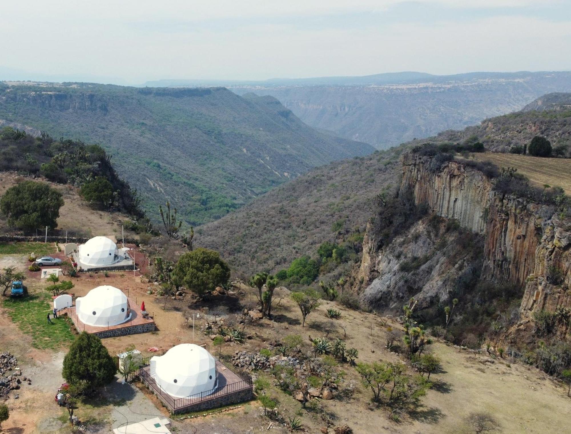 El Gato Glamping Con Vista A Prismas Basalticos Hotel Huasca de Ocampo Ngoại thất bức ảnh